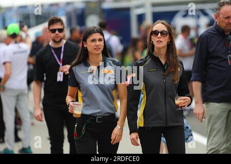 Budapest, Rieti, Hungary. 21st July, 2023. Pirelli Personel.on Paddock, Friday Jul21, FORMULA 1 QATAR AIRWAYS HUNGARIAN GRAND PRIX 2023 - Jul21 to Jul23 2023 Hungaroring, Budapest, Hungary (Credit Image: © Alessio De Marco/ZUMA Press Wire) EDITORIAL USAGE ONLY! Not for Commercial USAGE! Stock Photo