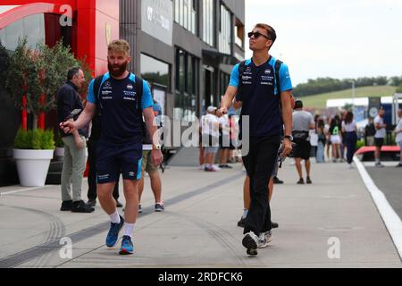 Budapest, Rieti, Hungary. 21st July, 2023. Alexander Albon (IND) Williams FW45.on Paddock, Friday Jul21, FORMULA 1 QATAR AIRWAYS HUNGARIAN GRAND PRIX 2023 - Jul21 to Jul23 2023 Hungaroring, Budapest, Hungary (Credit Image: © Alessio De Marco/ZUMA Press Wire) EDITORIAL USAGE ONLY! Not for Commercial USAGE! Stock Photo