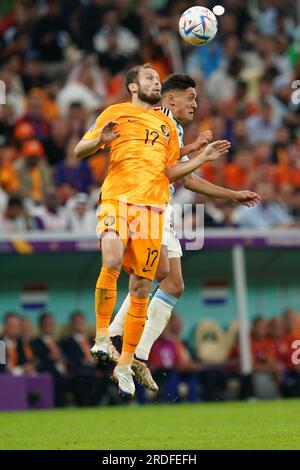 Lusail, Qatar, 10, December, 2022.  Daley Blind from Netherlands in action during the match between Argentina vs. Netherlands, Match 57, Fifa World Cu Stock Photo