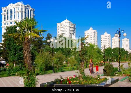 Residential houses, Ashgabat, Turkmenistan, Asgabat Stock Photo