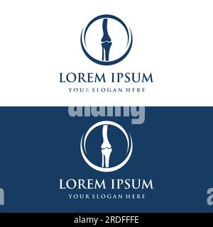 Bone or orthopedic logo design for bone care and bone health. Stock Vector