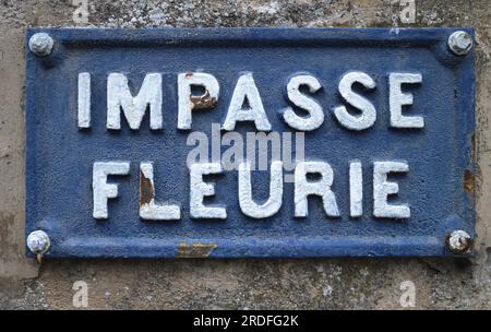 Impasse Fleurie Aix en Provence France Stock Photo