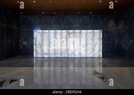 Reception area. Surat Diamond Bourse, Surat, India. Architect: Morphogenesis , 2023. Stock Photo