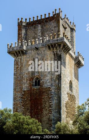 Beja, Portugal. Castelo de Beja. Castle keep (Torre de Menagem) Stock Photo