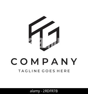 Creative design logo initial letter F G.G F monogram that is elegant, luxurious, unique and modern. Logo for identity, business cards, labels and bran Stock Vector