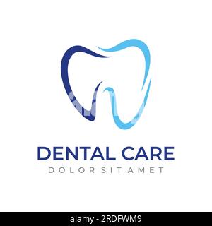 Dental abstract logo. Dental Health, dental care and dental clinic. Logo for health, dentist and clinic. Stock Vector