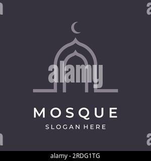 Mosque Monogram Unique,modern and creative luxury mosque logo with monogram.Logo for ...
