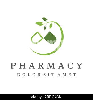 Pharmacy logo design with bowl and pounded herbal medicine. Logo for ...