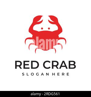 Abstract crab or seafood logo for business, restaurant and shop. Stock Vector