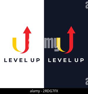 Trading logo design, by showing stock increase charts. Logo for online buying and selling, business, finance, company. Stock Vector