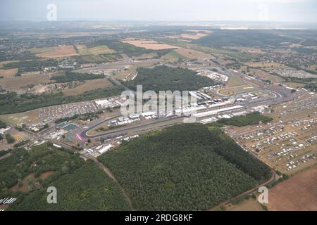 Budapest, Hungary. 21st July, 2023. An aerial view of the circuit. 21.07.2023. Formula 1 World Championship, Rd 12, Hungarian Grand Prix, Budapest, Hungary, Practice Day. Photo credit should read: XPB/Press Association Images. Credit: XPB Images Ltd/Alamy Live News Stock Photo