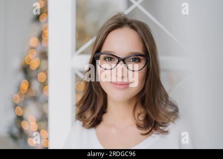 Smart Girl Poses Glasses Mouth Open Stock Photo 321263456 | Shutterstock