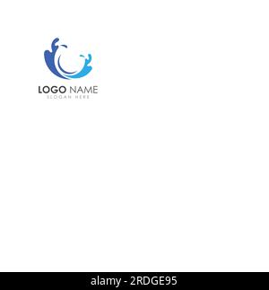 Water wave logo and Sea wave logo or beach water waves, with vector design concept. Stock Vector