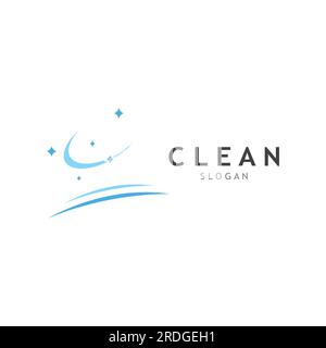 Cleaning logo, cleaning protection logo and house cleaning logo. With vector design concept. Stock Vector