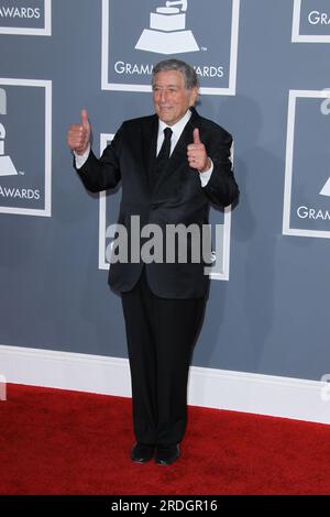 LOS ANGELES, CA - FEBRUARY 12: Tony Bennett arrives at The 54th Annual GRAMMY Awards at Staples Center on February 12, 2012 in Los Angeles, California. People: Tony Bennett Credit: Storms Media Group/Alamy Live News Stock Photo