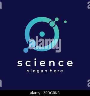 Modern science particle or molecule element logo. Logo for science,atom ...