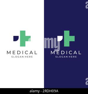 Medical sign logo using a simple and modern plus sign, a logo for medical, pharmacy, pharmacies, hospitals. Stock Vector