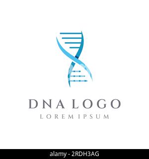 DNA element logo. Bio tech, DNA people, bio DNA, spiral DNA. Logo can be for science, pharmacy and medical. Stock Vector