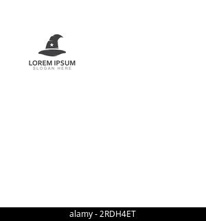 Wizard cap logo .By using vector design concept. Stock Vector