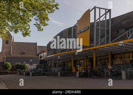 Dutch supermarket Jumbo in Schoorl in North Holland. Above the