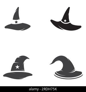 Wizard cap logo .By using vector design concept. Stock Vector