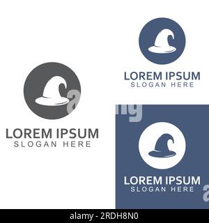 Wizard cap logo .By using vector design concept. Stock Vector