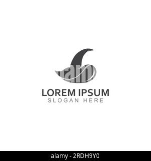 Wizard cap logo .By using vector design concept. Stock Vector