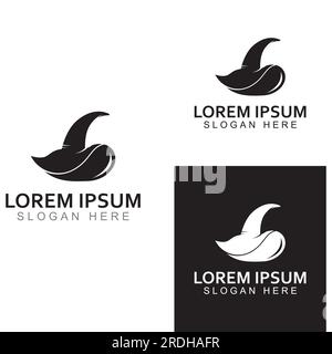 Wizard cap logo .By using vector design concept. Stock Vector