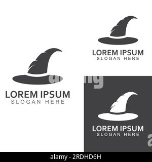 Wizard cap logo .By using vector design concept. Stock Vector