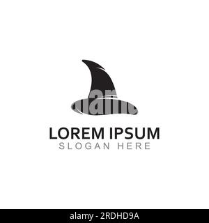 Wizard cap logo .By using vector design concept. Stock Vector