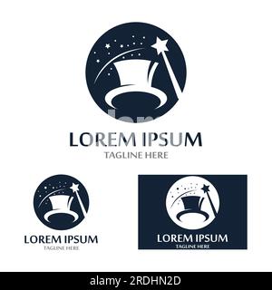 magic wand icon logo vector illustration Stock Vector