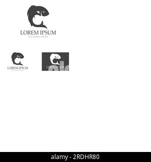 Fish logo, fish oil and seafood restaurant icon. With concept icon vector Stock Vector