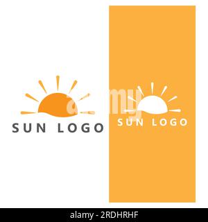 Sun Vector illustration Icon Logo Template design Stock Vector