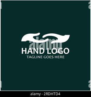 Hand logo icon vector design template Stock Vector