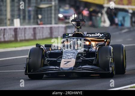 Budapest, Hungary. 21st July, 2023. APXGP car seen on the track after the second practice session of the Hungarian F1 Grand Prix at the Hungaroring, near Budapest. Credit: SOPA Images Limited/Alamy Live News Stock Photo