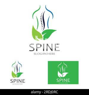 Spinal diagnostics, spine care and spine health.With modern vector icon design concept Stock Vector