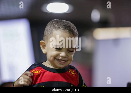 Recife, Brazil. 21st July, 2023. PE - RECIFE - 21/07/2023 - RECIFE, ARRIVAL OF DIEGO SOUZA - Torcida Sport packs Recife airport to receive Diego Souza who arrives on Friday night (21) for his third visit to Clube do Sport. Photo: Rafael Vieira/AGIF/Sipa USA Credit: Sipa USA/Alamy Live News Stock Photo