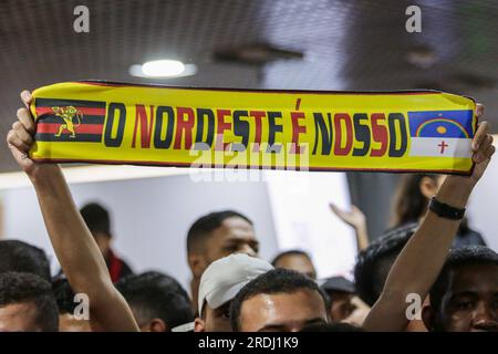 Recife, Brazil. 21st July, 2023. PE - RECIFE - 21/07/2023 - RECIFE, ARRIVAL OF DIEGO SOUZA - Torcida Sport packs Recife airport to receive Diego Souza who arrives on Friday night (21) for his third visit to Clube do Sport. Photo: Rafael Vieira/AGIF/Sipa USA Credit: Sipa USA/Alamy Live News Stock Photo