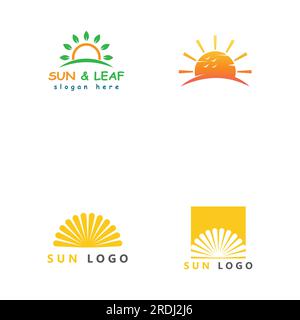 Sun Vector illustration Icon Logo Template design Stock Vector