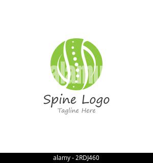 Spinal diagnostics, spine care and spine health.With modern vector icon design concept Stock Vector