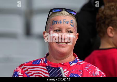 Eden Park, Auckland, New Zealand. 22nd July, 2023. USA vs Vietnam, at Eden Park, Auckland, New Zealand. Kim Price/CSM/Alamy Live News Stock Photo