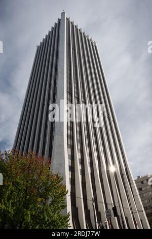 The Wells Fargo Tower (built 1974), Portland, Oregon, USA. Stock Photo