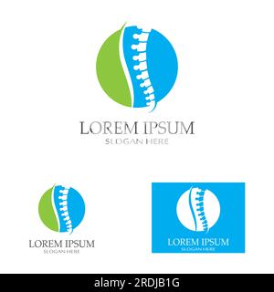 Spinal diagnostics, spine care and spine health.With modern vector icon design concept Stock Vector