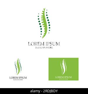 Spinal diagnostics, spine care and spine health.With modern vector icon design concept Stock Vector