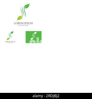 Spinal diagnostics, spine care and spine health.With modern vector icon design concept Stock Vector