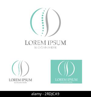 Spinal diagnostics, spine care and spine health.With modern vector icon design concept Stock Vector