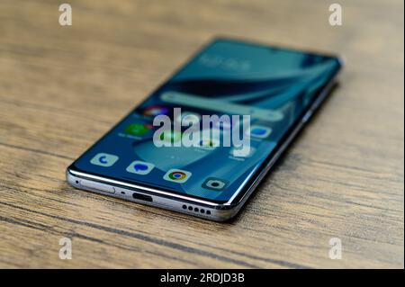 HCMC, Vietnam - Jul 2023. Oppo Reno 10 5G Stock Photo