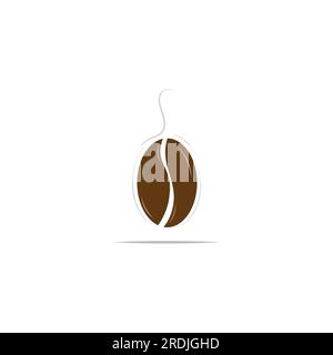 coffee bean icon vector illustration template Stock Vector