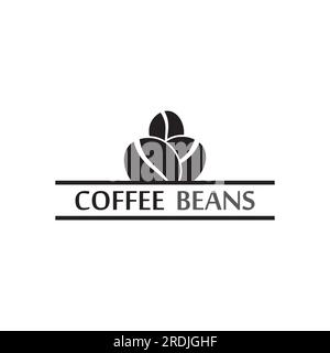 coffee bean icon vector illustration template Stock Vector