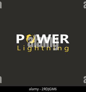 electric lightning logo, using modern vector design concept. Stock Vector